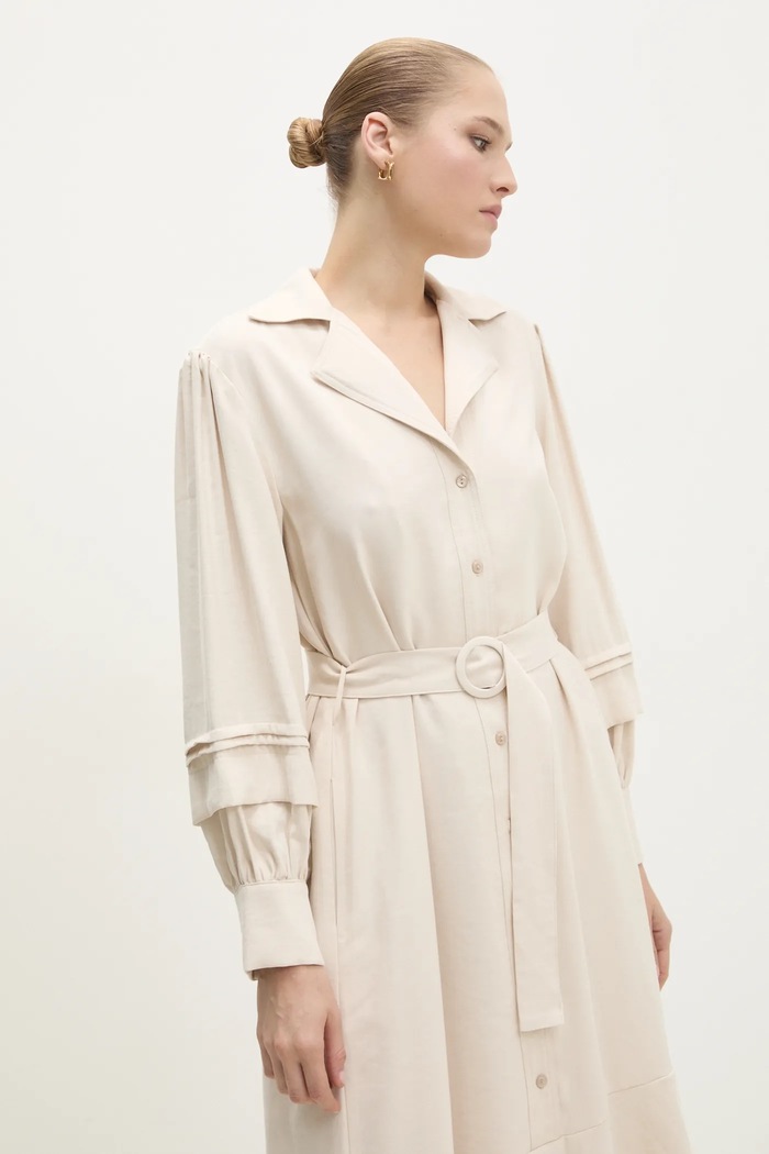 Answear Lab rochie bej ed031.ilk