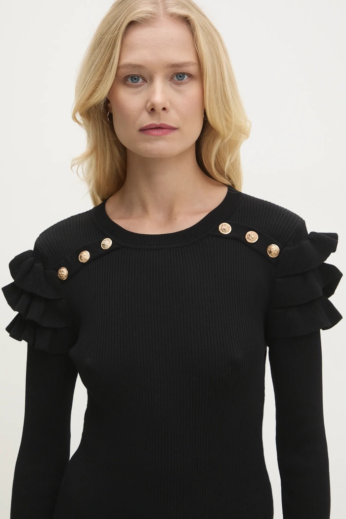 Answear Lab rochie Answear.LAB negru 8414514.hos