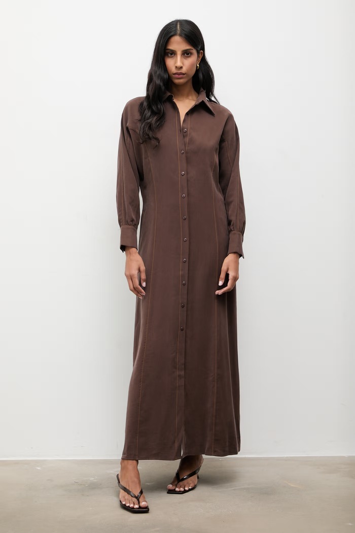 Answear.LAB sukienka casual brązowy d977.ilk