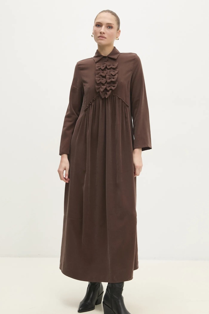 Answear Lab rochie maxi maro ed04.ILK