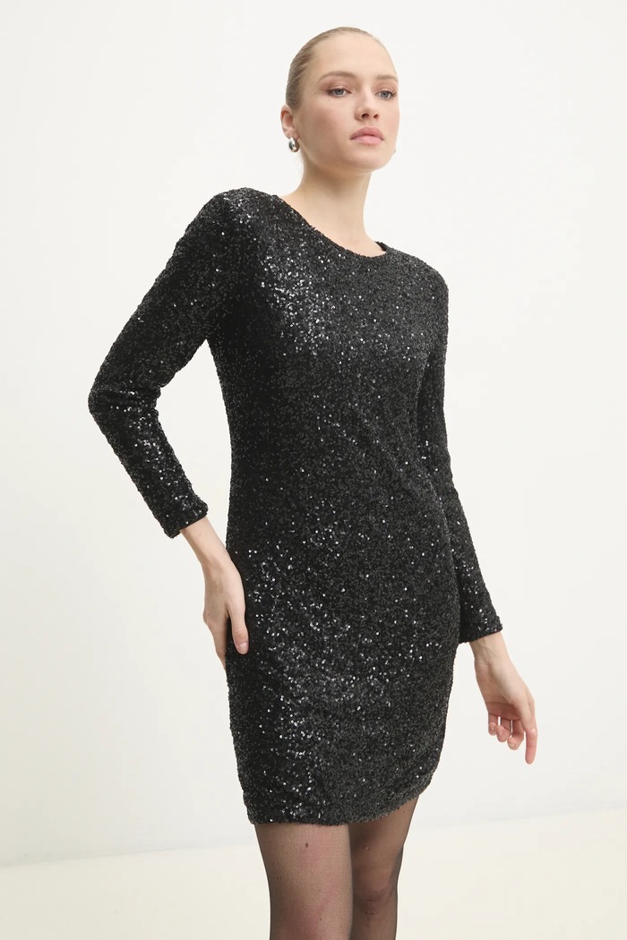 Haljina Answear.LAB RM.516.flk crna WW25