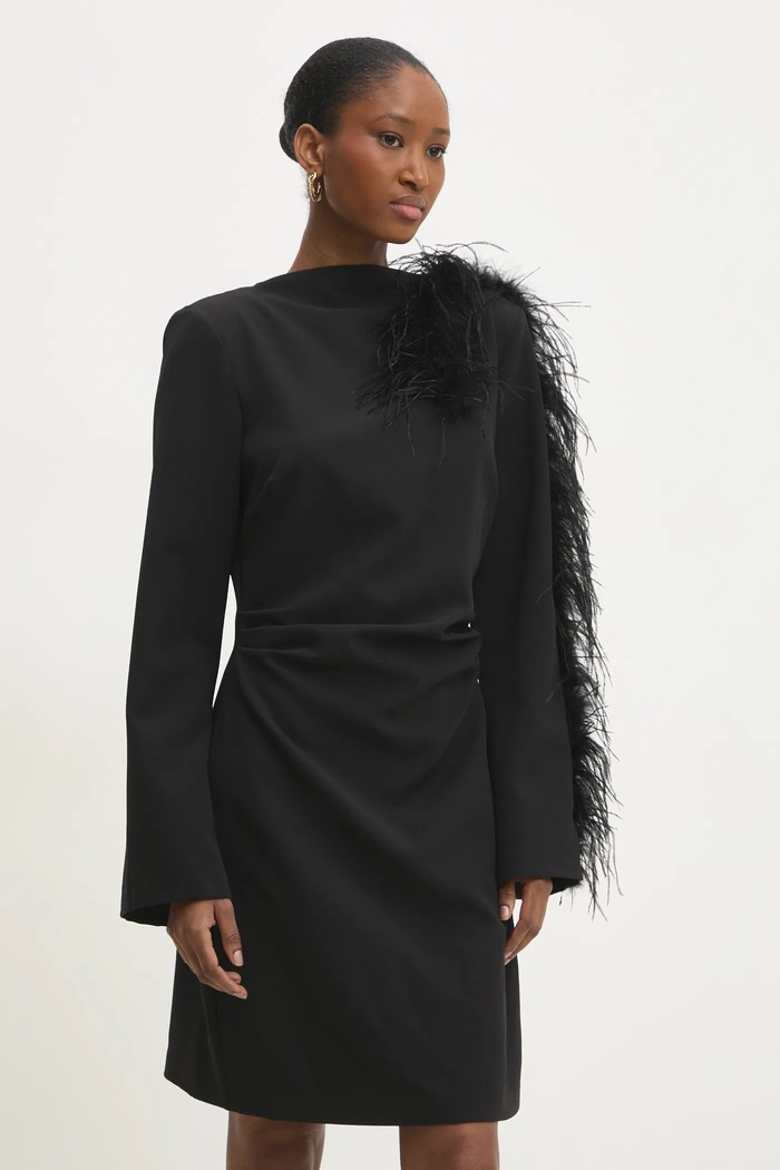 Answear Lab rochie mini negru EL2635.tos