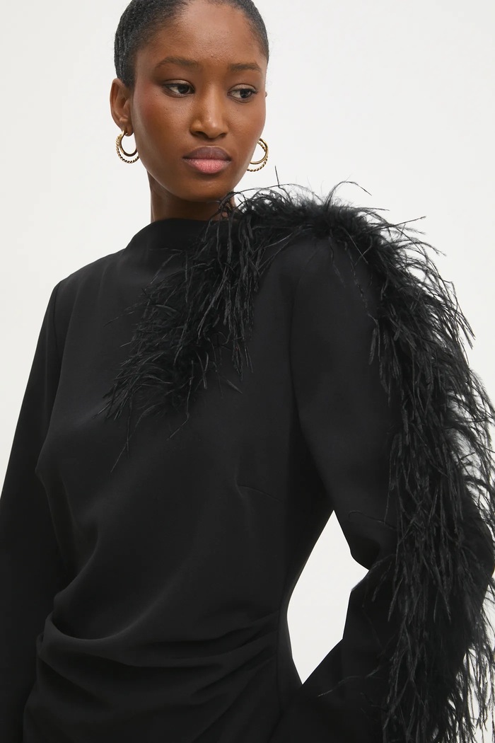 Answear Lab rochie negru EL2635.tos