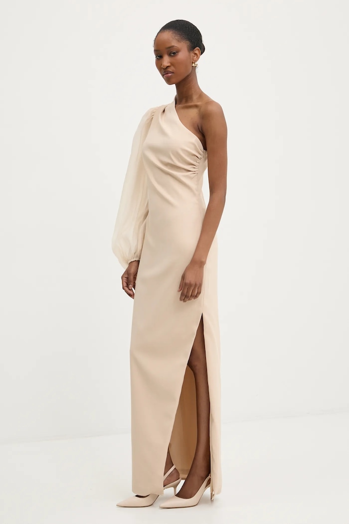 Answear Lab rochie maxi bej 3039.ims