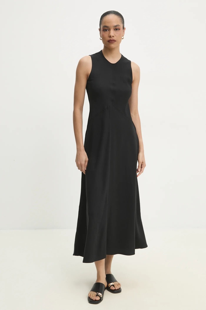 Answear Lab rochie maxi negru b9806.ios