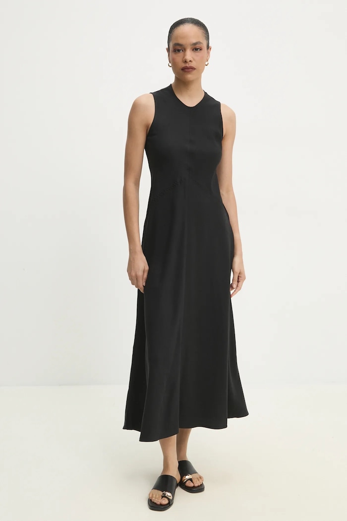 Answear Lab rochie maxi negru b9806.ios