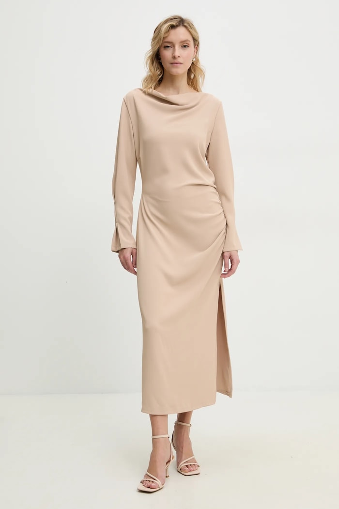 Answear Lab rochie 92803.ios bej WW25
