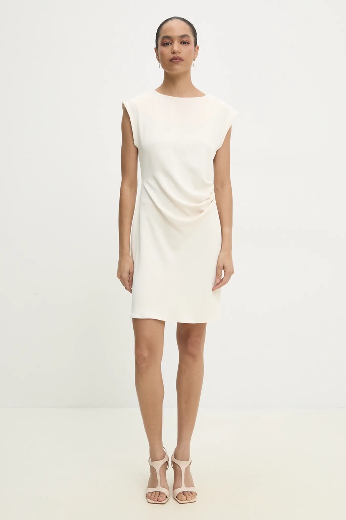 Answear Lab rochie mini bej 93023.ios