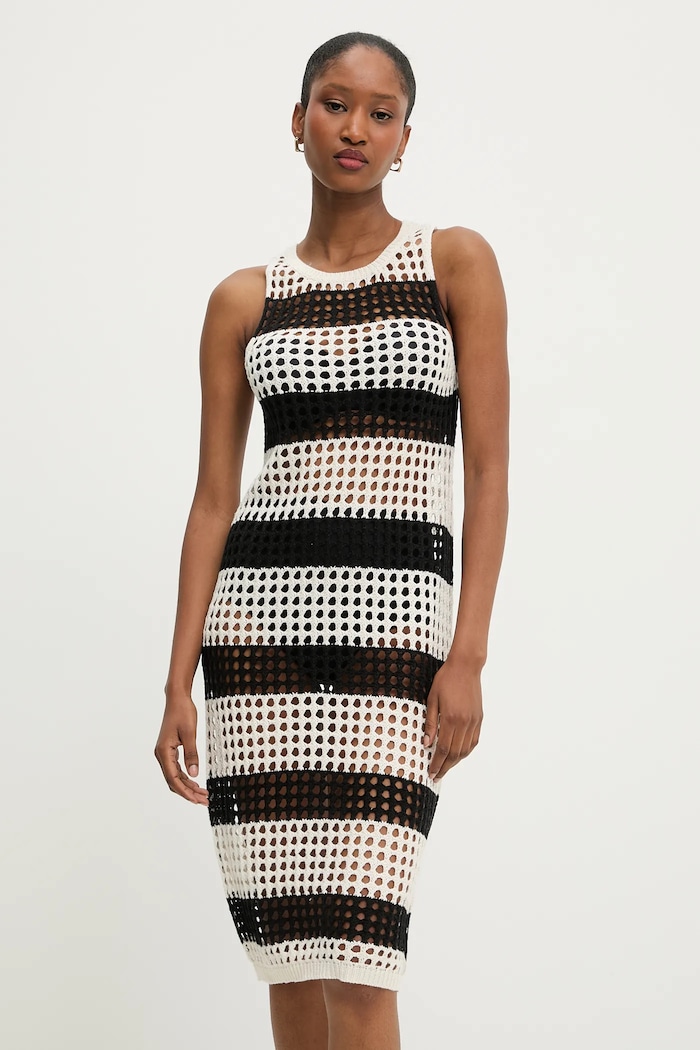 Answear.LAB Answear Lab rochie de plajă LKD.364NOVELLA.ums bej WW25
