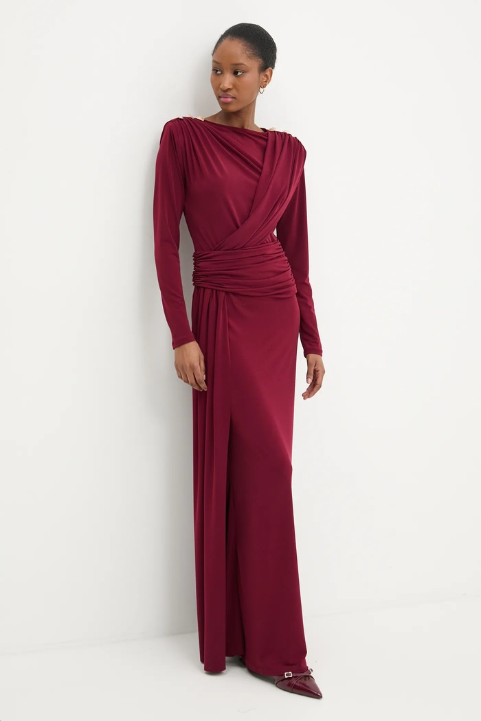 Haljina Answear.LAB pletivo bordo sng.101.tos