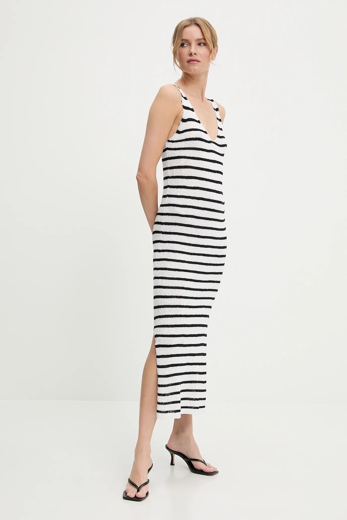 Answear Lab rochie maxi alb LKD.125GRECIA.ums