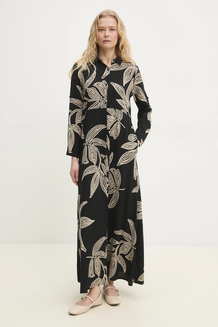 Answear Lab rochie fixat negru B720183.hms
