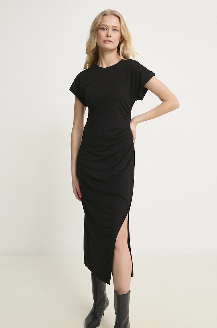 Answear.LAB sukienka z elastanem czarny 73337.hos
