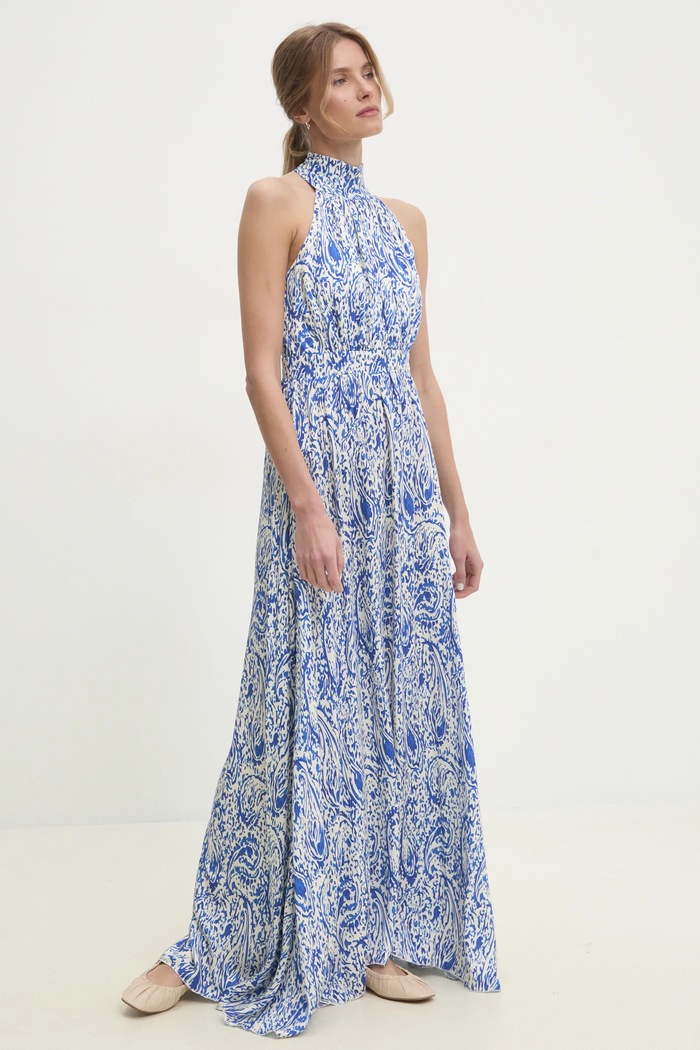 Answear Lab rochie maxi albastru 388.TWK