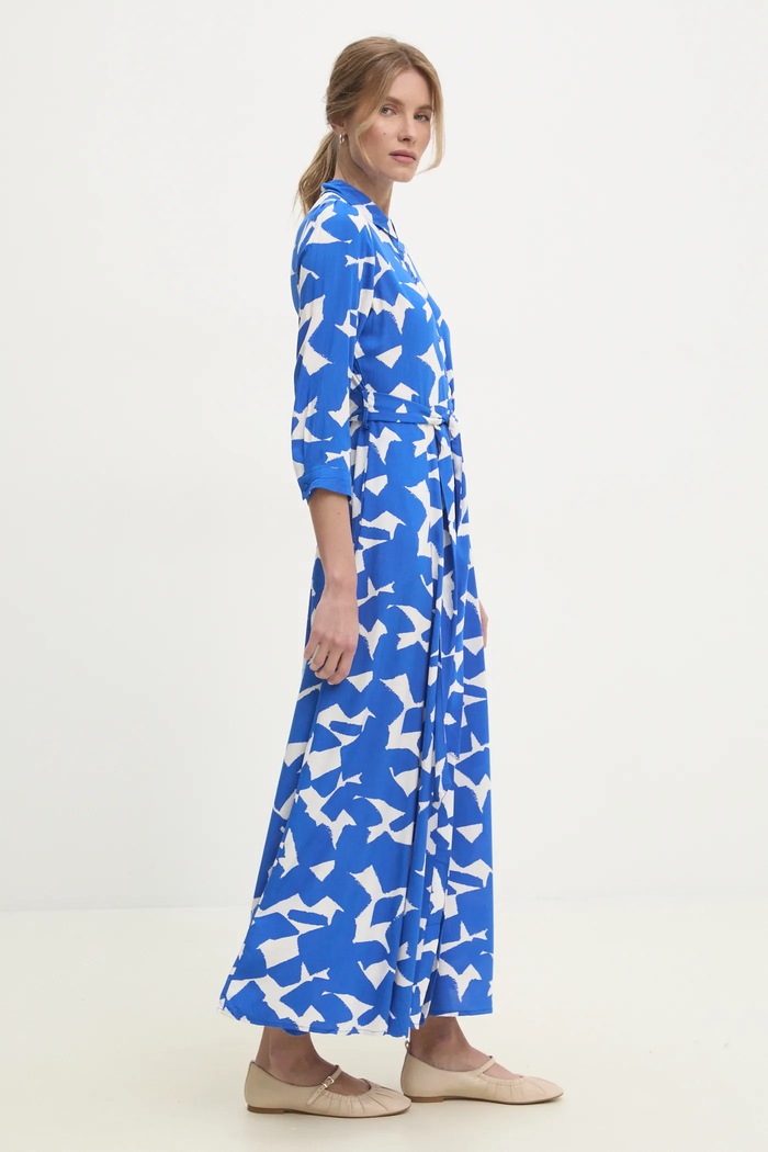 Answear Lab rochie 62998.2024.1377.FKK albastru WW25