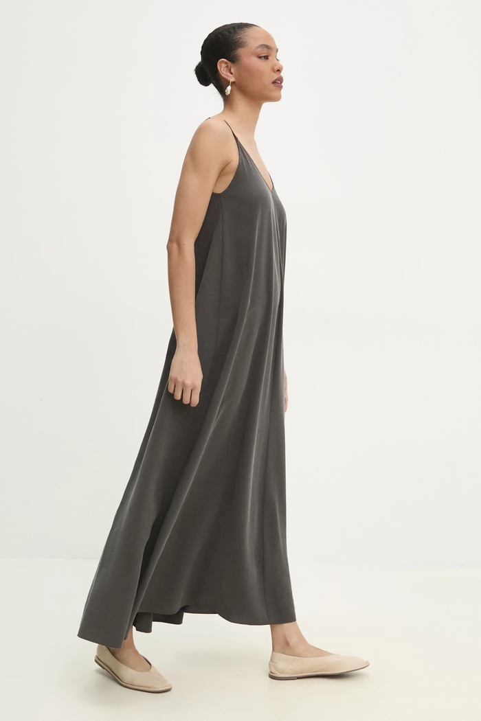 Answear.LAB sukienka szary 00106.TWK