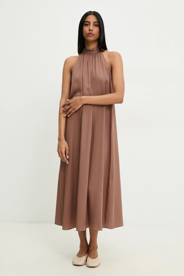 Answear.LAB sukienka casual brązowy sng.115.tos