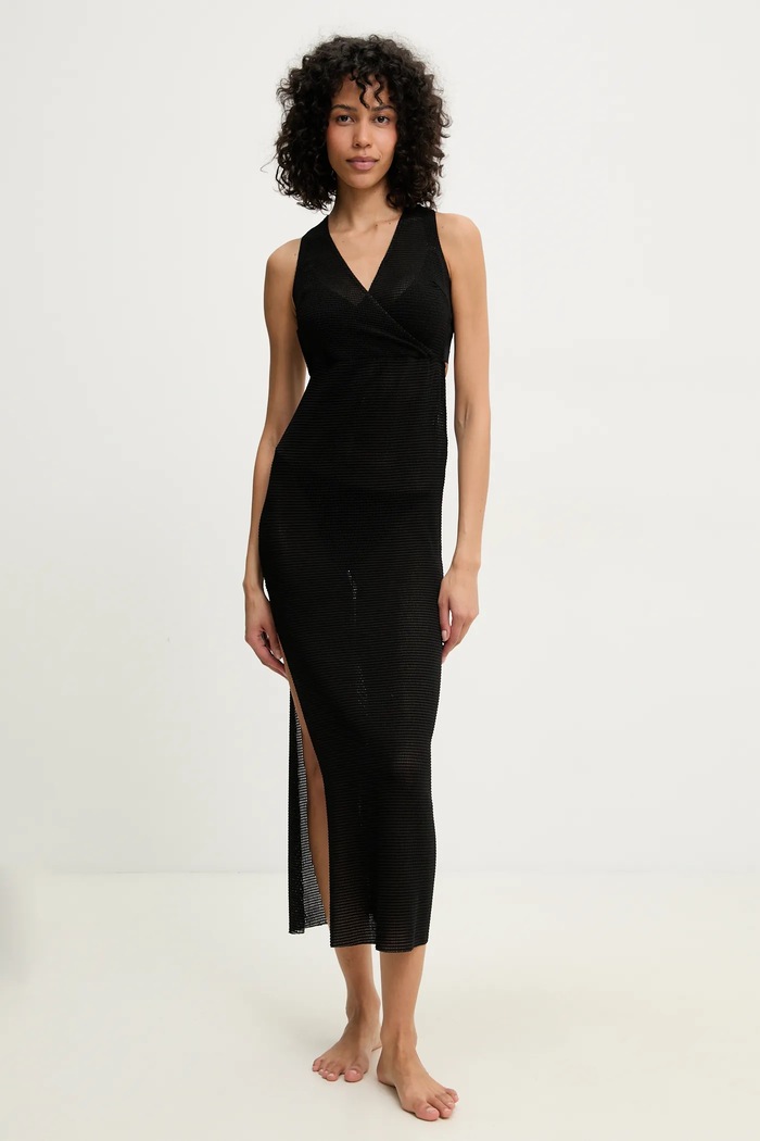 Answear.LAB Answear Lab rochie de plaja hld.618.p.24.flk negru WW25