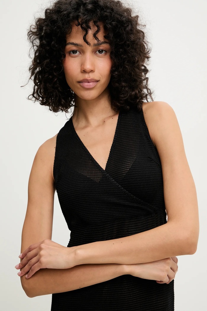 Answear Lab rochie de plaja Answear.LAB hld.618.p.24.flk negru