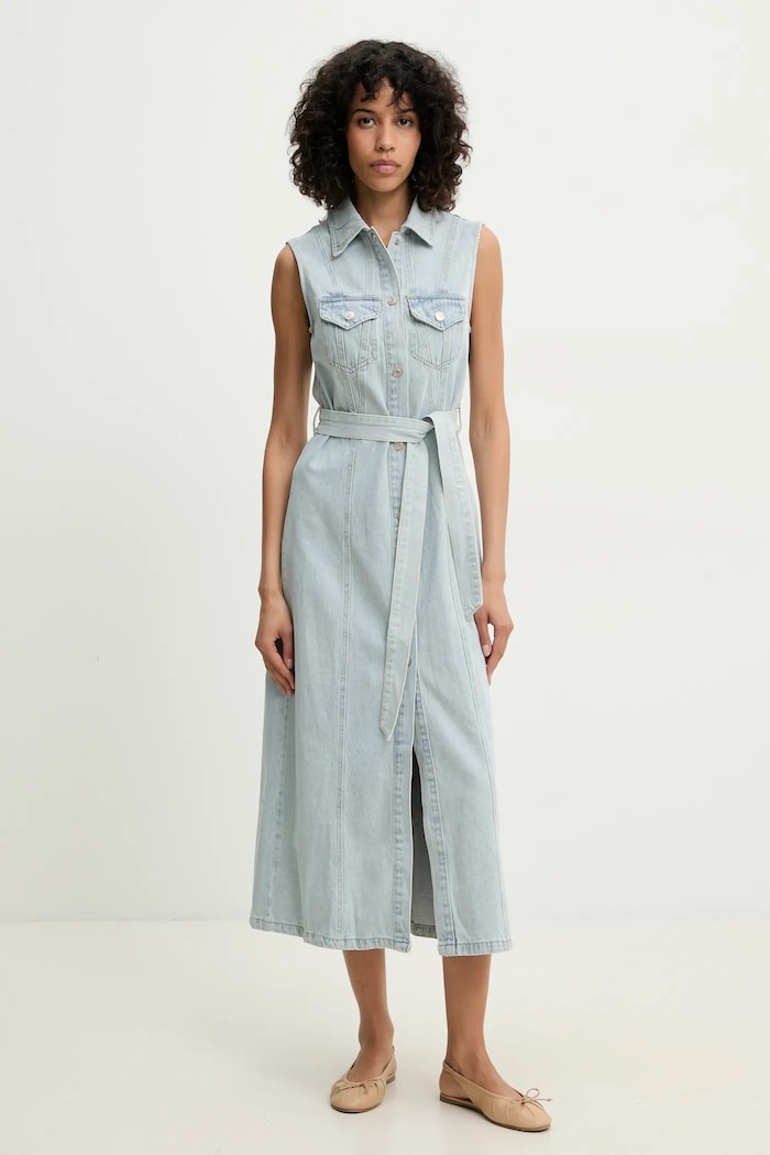Answear Lab rochie din denim M045.HWK albastru WW25