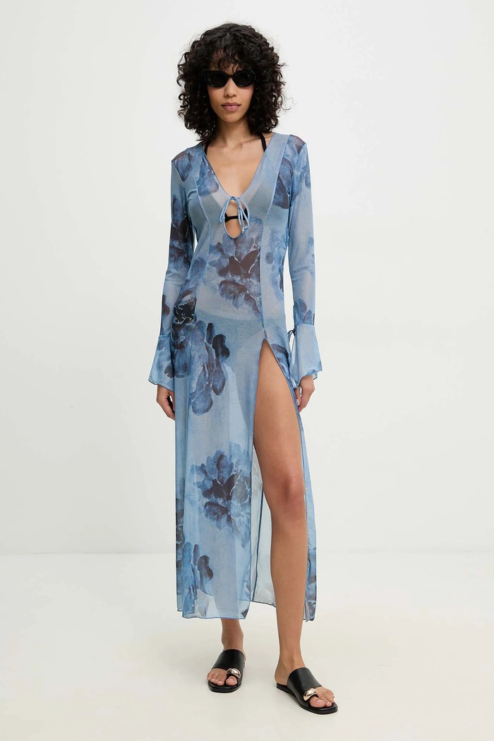 Answear.LAB Answear Lab rochie de plaja albastru hl4fw20.flk