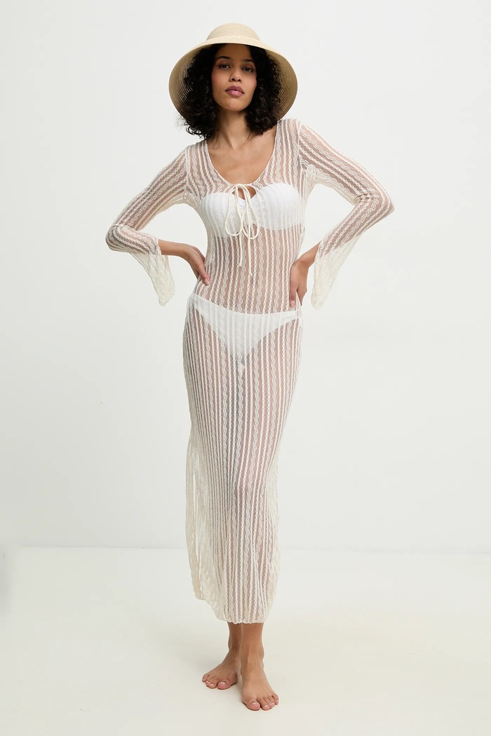 Answear Lab rochie de plaja bej hl4fw34.flk