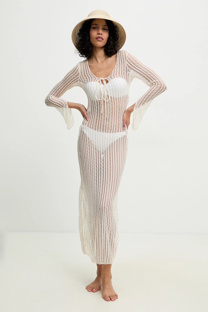 Answear Lab rochie de plaja bej hl4fw34.flk
