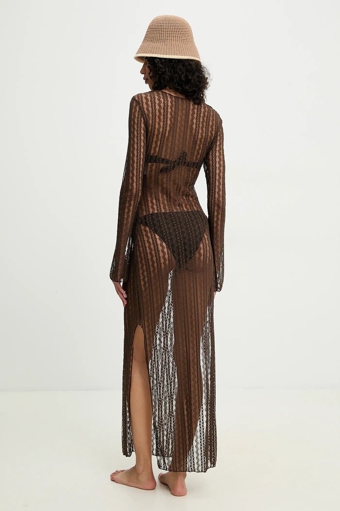 Îmbrăcăminte Answear Lab rochie de plaja hl4fw34.flk maro