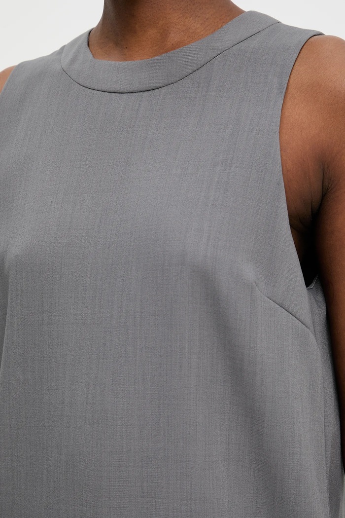 Answear Lab rochie Answear.LAB gri 5284.IKK