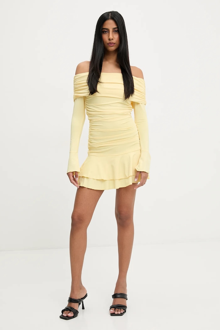 Answear.LAB rochie 23331.fjk galben WS26