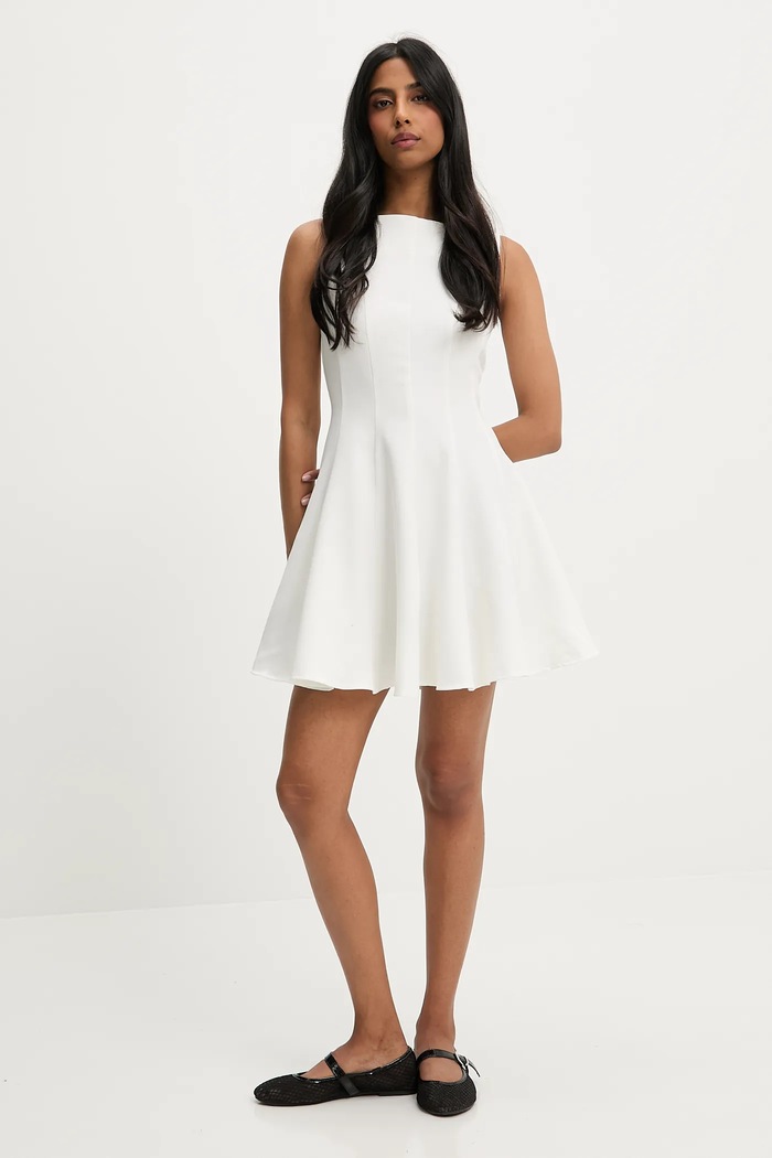 Answear Lab rochie br5756.fh alb WW25
