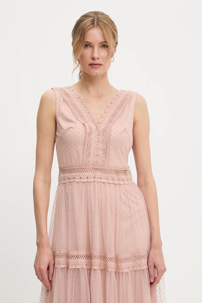 Answear Lab rochie Answear.LAB 80936.fh roz