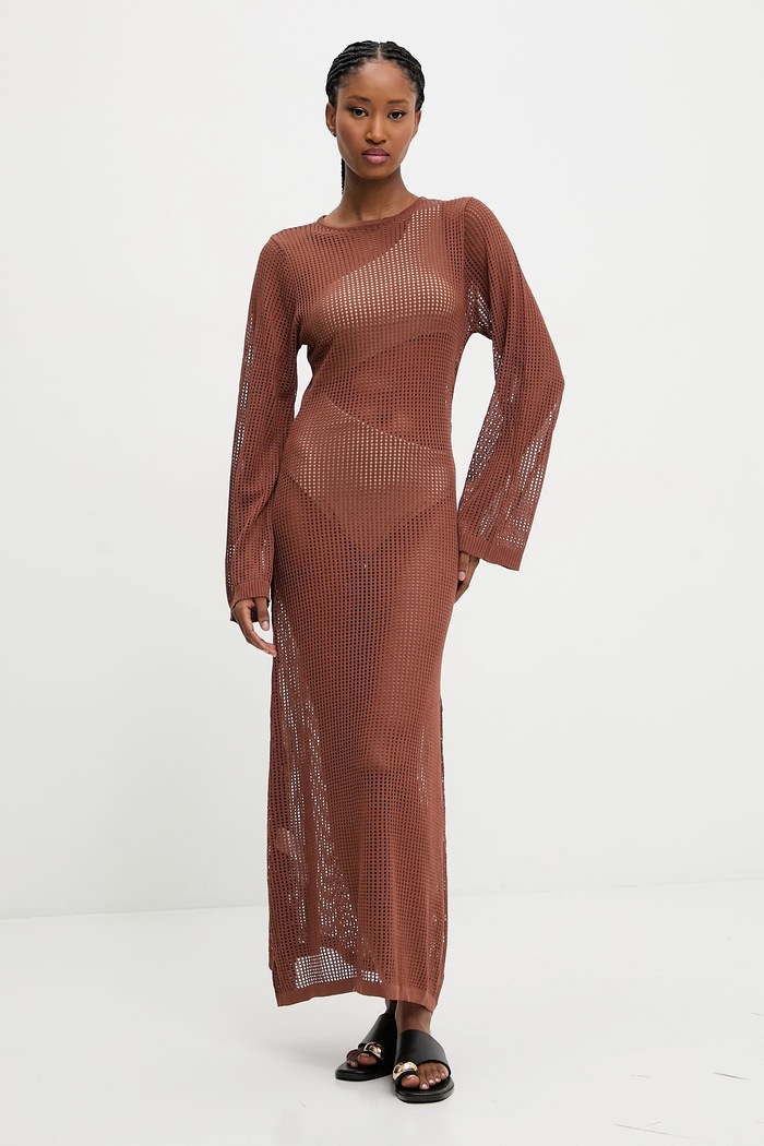 Îmbrăcăminte Answear.LAB Answear Lab rochie de plaja 6093.fos maro