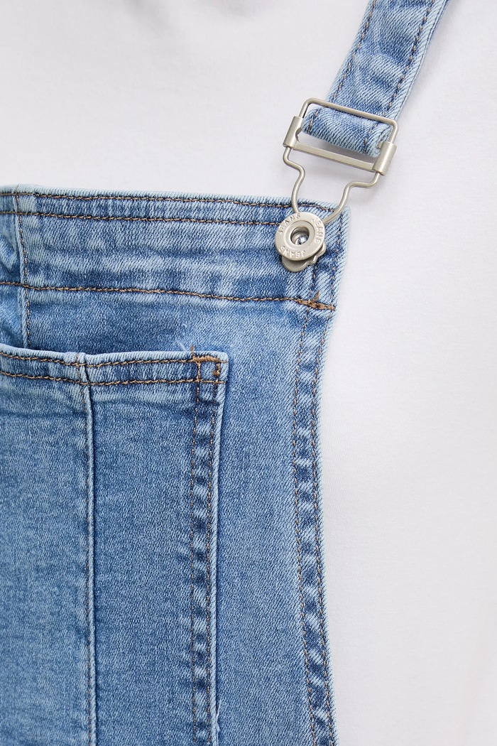 Answear Lab rochie din denim albastru HM5243.fos