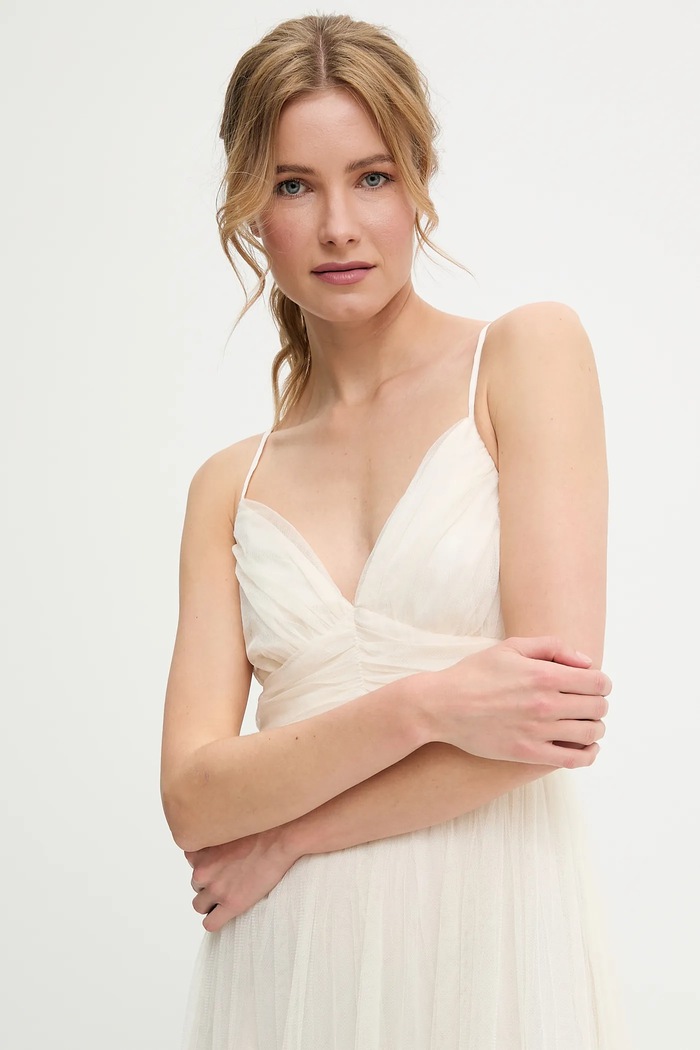 Answear Lab rochie 606573.flk bej