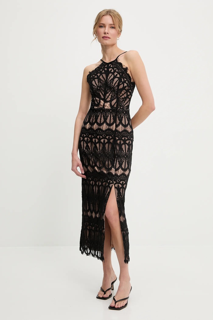 Answear.LAB Answear Lab rochie negru 606521.flk