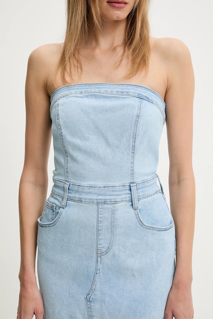 Answear Lab rochie din denim albastru RD2303.fos
