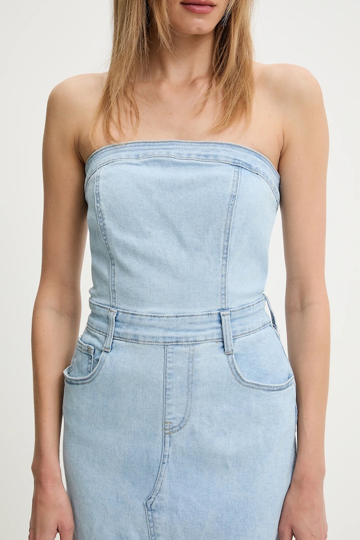 Answear Lab rochie din denim albastru RD2303.fos