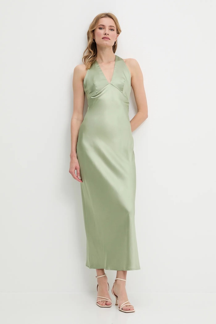 Answear Lab rochie maxi verde ps9150.fos