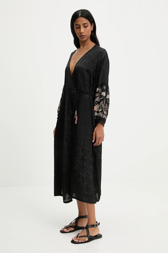 Answear Lab rochie geisha.flk negru WW25