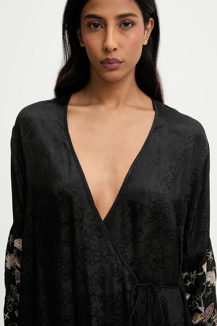 Answear Lab rochie negru geisha.flk