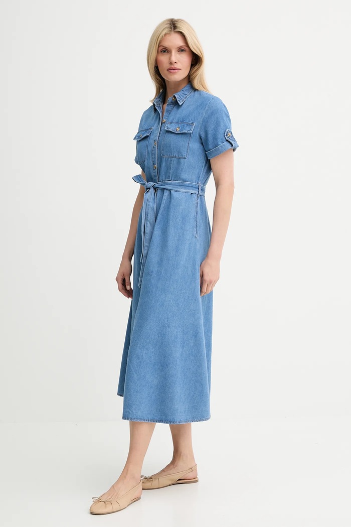 Answear Lab rochie din denim N3005.hak albastru WW25