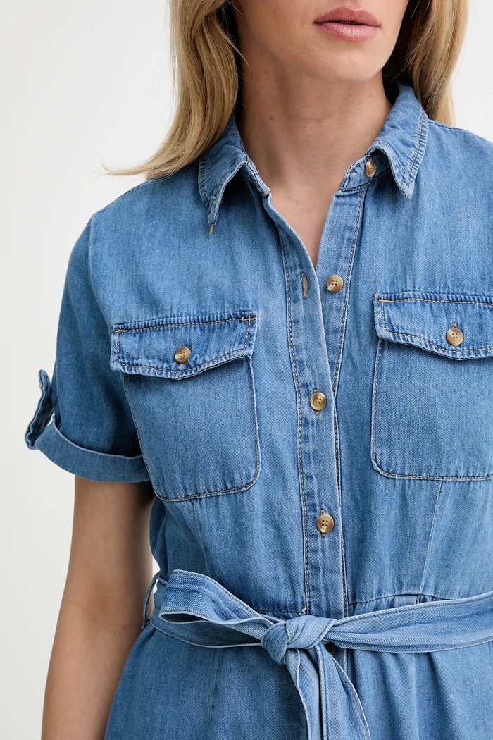 Answear Lab rochie din denim N3005.hak albastru