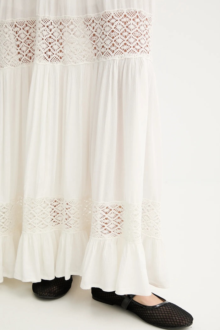 Φόρεμα Answear.LAB sohanne.FLK λευκό