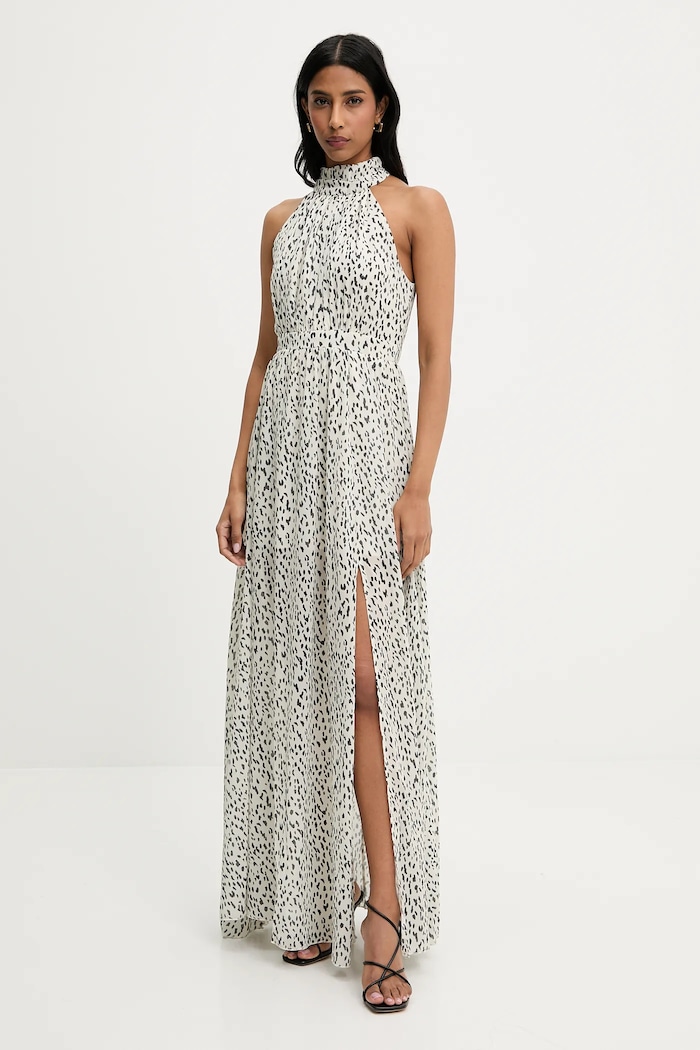 Answear Lab rochie maxi alb sng.148.tos