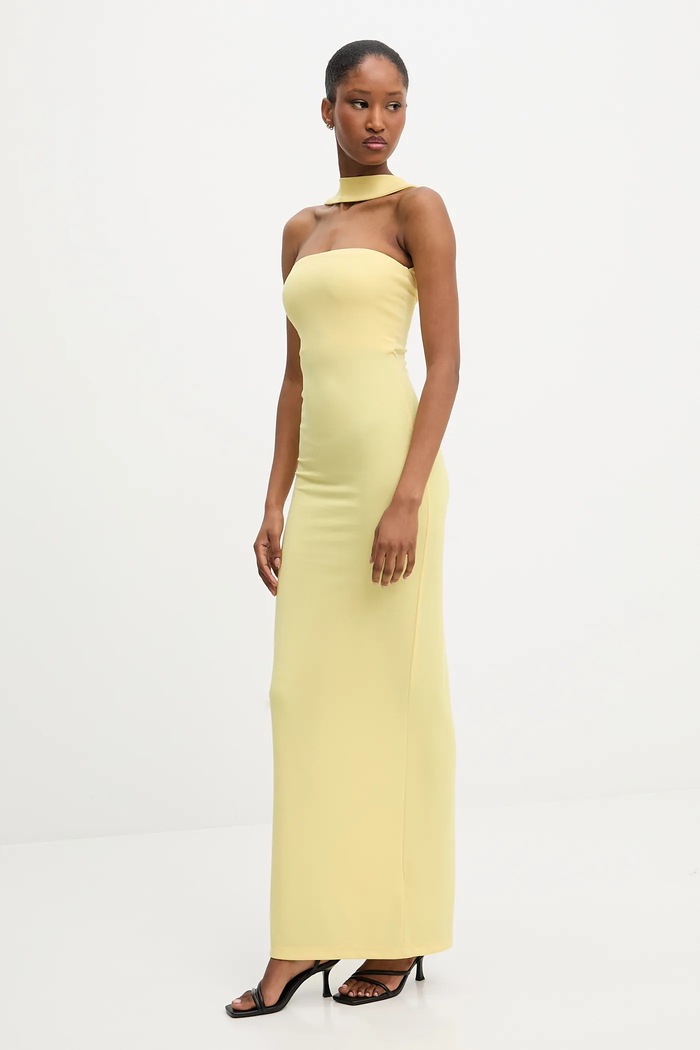 Answear Lab rochie Answear.LAB LD2445.hak galben