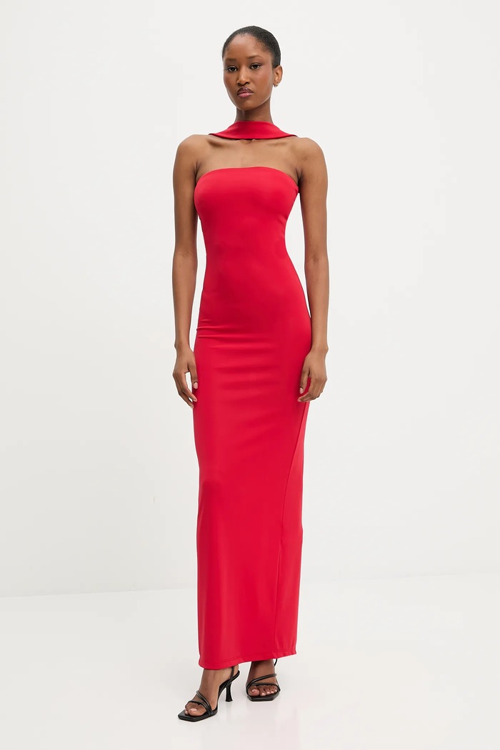 Answear Lab rochie maxi rosu LD2445.hak
