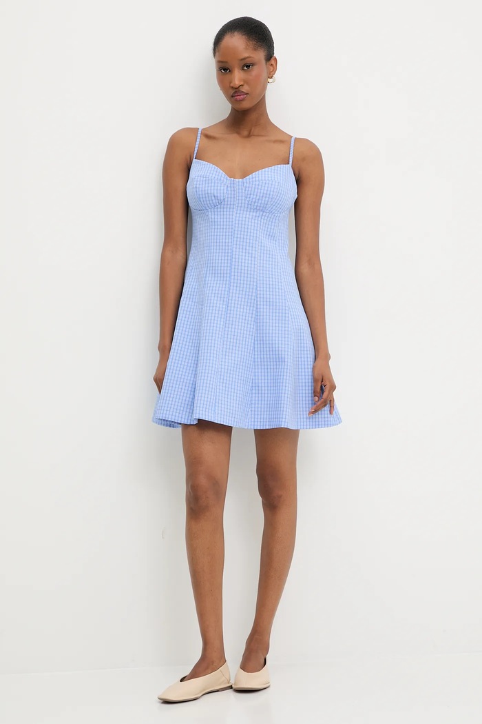 Answear.LAB Answear Lab rochie din bumbac LD2729.hak albastru WW25