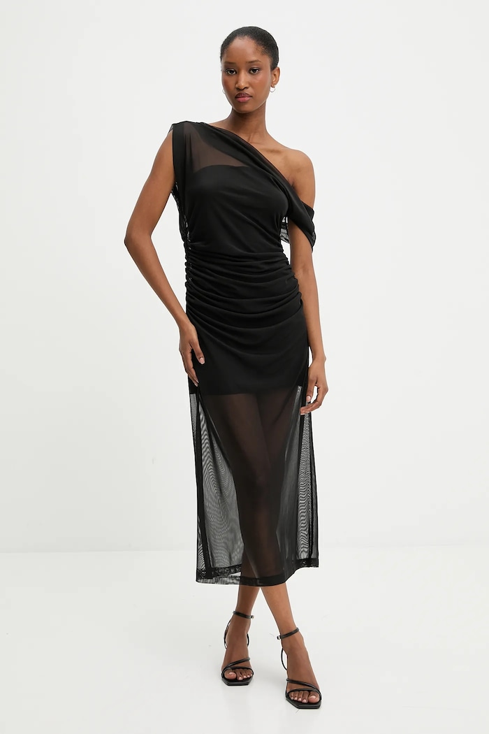 Answear Lab rochie maxi negru L9130.hak