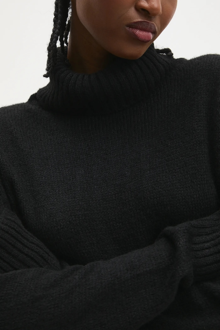 Answear.LAB sweter z wełną 92705.ios czarny